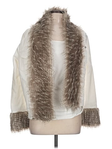 Pearly Vine Faux Fur Jacket (view 1)