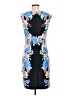 Madison Leigh Graphic Blue Cocktail Dress Size 6 - photo 2