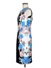 Madison Leigh Graphic Blue Cocktail Dress Size 6 - photo 5