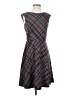 Wisp Argyle Gray Casual Dress Size 4 - photo 1
