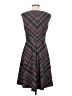 Wisp Argyle Gray Casual Dress Size 4 - photo 2