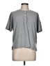 Chaser Gray Short Sleeve Top Size L - photo 1