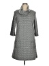 Perceptions Tweed Gray Casual Dress Size 14 - photo 1