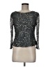 Patra 100% Polyester Silver 3/4 Sleeve Top Size 6 - photo 1