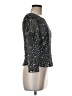 Patra 100% Polyester Silver 3/4 Sleeve Top Size 6 - photo 4