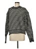 Rag & Bone 100% Wool Stripes Black Wool Pullover Sweater Size M - photo 1