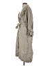 BB Dakota 100% Linen Gray Trenchcoat Size 1 - photo 5