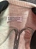 Brunello Cucinelli Silver Tan Wool Pullover Sweater Size S - photo 7