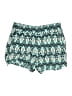 Wildfox 100% Rayon Print Teal Shorts Size Lg (3 or L) - photo 1