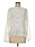 Ann Taylor LOFT Outlet 100% Polyester Ivory Long Sleeve Blouse Size M - photo 1