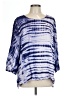 Casual Studio 100% Rayon Blue 3/4 Sleeve Blouse Size L - photo 1