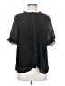 Gibson Look 100% Polyester Black Short Sleeve Blouse Size S - photo 1