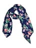 Aloha Collection Floral Graphic Tropical Multi Color Blue Scarf Size P (petite) - photo 1