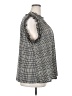 NY Collection Houndstooth Gray Sleeveless Blouse Size 3X - photo 4