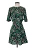 Topshop 100% Polyester Animal Print Green Cocktail Dress Size 4 - photo 1