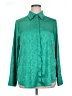 12th Tribe 100% Polyester Green Long Sleeve Blouse Size XL - photo 1