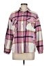 Miss Sparkling 100% Polyester Plaid Pink Jacket Size M - photo 1