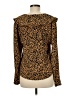 WAYF 100% Polyester Animal Print Gold Long Sleeve Blouse Size 8 - photo 2