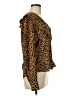 WAYF 100% Polyester Animal Print Gold Long Sleeve Blouse Size 8 - photo 4