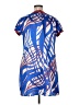 BCBGMAXAZRIA Graphic Blue Casual Dress Size XL - photo 2