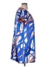 BCBGMAXAZRIA Graphic Blue Casual Dress Size XL - photo 4