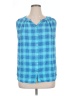 Indigo 100% Rayon Blue Sleeveless Button-Down Shirt Size 1X - photo 1