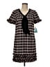 CeCe Houndstooth Black Casual Dress Size 6 - photo 1
