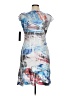 Komarov 100% Polyester Graphic Blue Cocktail Dress Size XL - photo 2