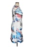 Komarov 100% Polyester Graphic Blue Cocktail Dress Size XL - photo 4