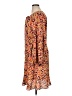 CAbi 100% Polyester Paisley Floral Orange Casual Dress Size XL - photo 5