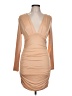 Unbranded Solid Tan Cocktail Dress Size L - photo 1