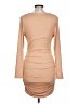 Unbranded Solid Tan Cocktail Dress Size L - photo 2