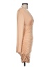 Unbranded Solid Tan Cocktail Dress Size L - photo 4