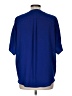 Chico's 100% Polyester Blue Short Sleeve Blouse Size Med (1) - photo 2