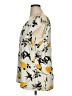 CAbi 100% Polyester Floral Yellow Sleeveless Blouse Size XL - photo 5