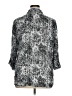 Gloria Vanderbilt Animal Print Silver 3/4 Sleeve Blouse Size XL - photo 2