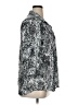 Gloria Vanderbilt Animal Print Silver 3/4 Sleeve Blouse Size XL - photo 4