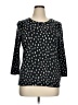 Rafaella Black 3/4 Sleeve Top Size XL - photo 1