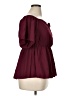 Scomchic 100% Polyester Burgundy Short Sleeve Blouse Size 1X - photo 4