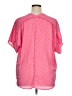 Michelle McDowell 100% Polyester Hearts Pink Short Sleeve Blouse Size XL - photo 2