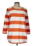 North Style 100% Cotton Stripes Orange Pullover Sweater Size L - photo 1