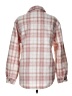 Francesca's 100% Polyester Plaid Pink Jacket Size L - photo 2