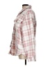 Francesca's 100% Polyester Plaid Pink Jacket Size L - photo 5