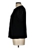 Flower & Feather Black Short Sleeve Top Size L - photo 5