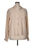 Worthington 100% Polyester Tweed Tan Long Sleeve Blouse Size XL - photo 1