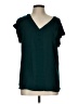 Fortune + Ivy 100% Polyester Teal Short Sleeve Blouse Size L - photo 1