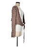 Emory Park Checkered-gingham Brown Cardigan Size M - photo 4