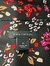 Ann Taylor 100% Polyester Floral Black Long Sleeve Blouse Size M - photo 7