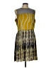 VERTIGO 100% Polyester Tie-dye Yellow Green Cocktail Dress Size L - photo 1