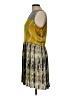 VERTIGO 100% Polyester Tie-dye Yellow Green Cocktail Dress Size L - photo 5